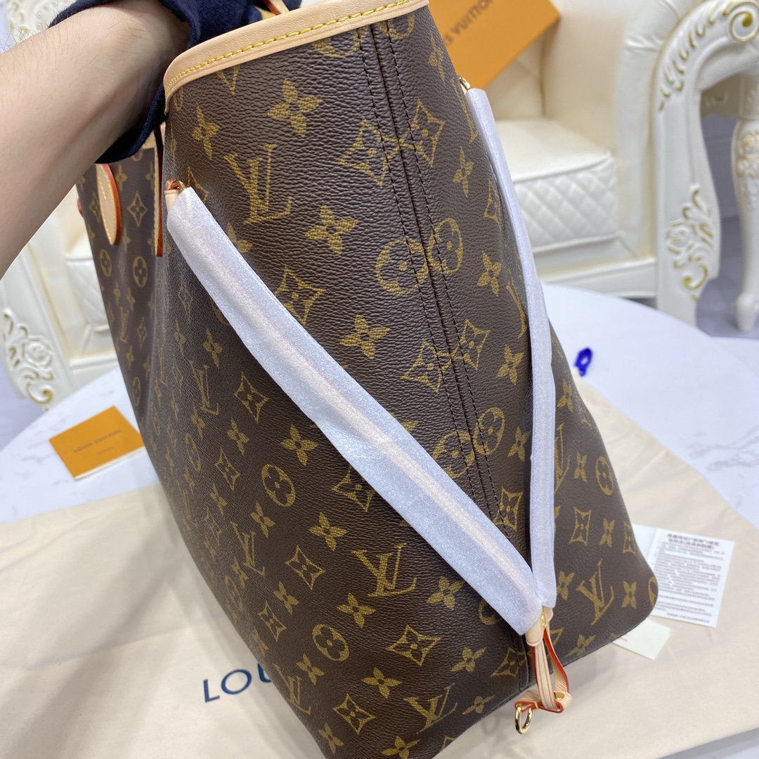 Louis Vuitton NEVERFULL GM Monogram Handbag M41180 Peony